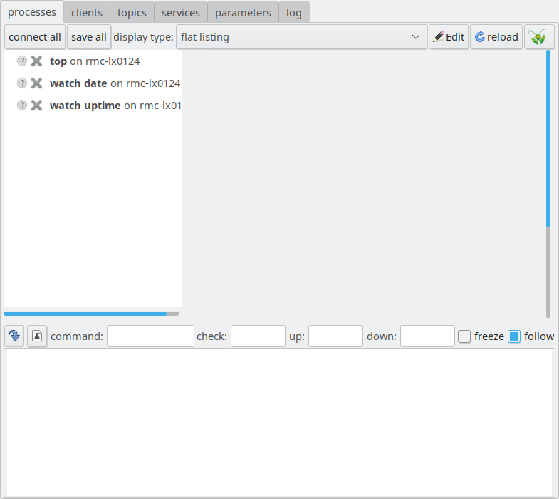 screenshot of LN manager with three configured (but inactive) processes
